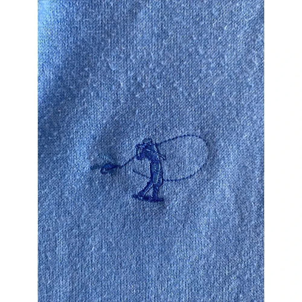Peter Millar Quarter Zip Sweater‎ Vest Mens Blue Golf Cashmere Blend Size XXL
